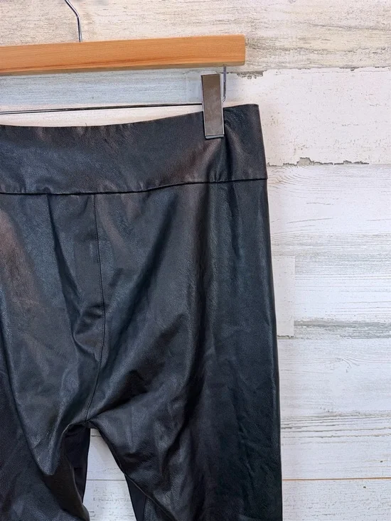 Honeylove Vegan Leather Leggings 1X Black Sculpting High Rise Core Athleisure - Picture 10 of 15